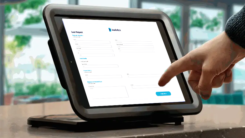 Bank branch tablet